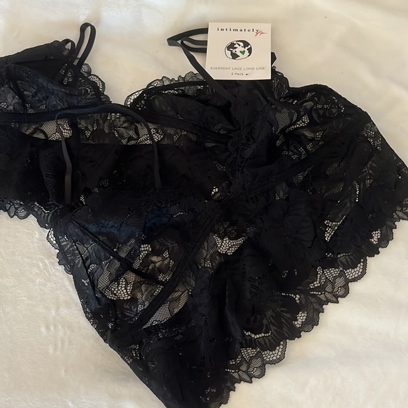 NWT Intimately Free People everyday lace long line bra 2 pack - Picture 5 of 6
